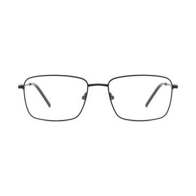 Matte Rectangular Metal Eyeglasses Frame