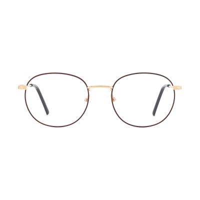 Wine Round Metal Optical Frame