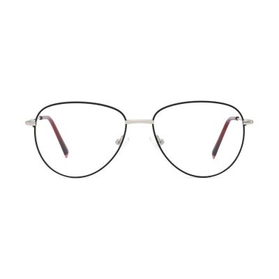 Retro Panto Round Two-Tone Metal Optical Frame