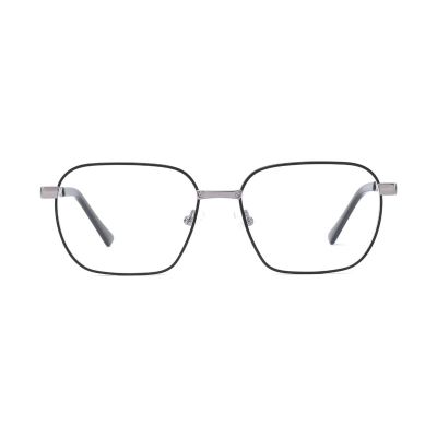 Timeless Rectangular Slim Black Metal Optical Frame