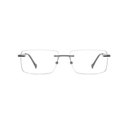 Rimless Three-Piece Lightweight Metal Optical Frame