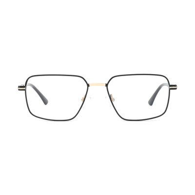 Soft Round Slim Two-Tone Metal Optical Frame