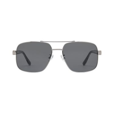 Modern Soft Square Metal Sunglasses with a Relaxed Fit