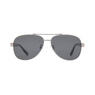 Rounded Square Metal Sunglasses with Soft Polished Edges