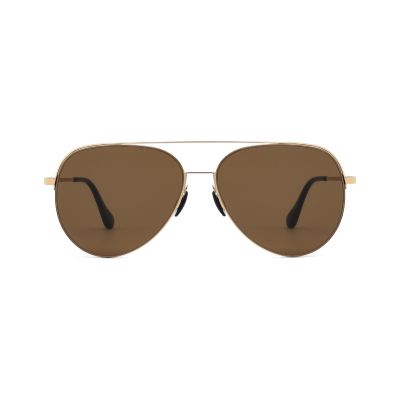 Teardrop Aviator Metal Sunglasses with a Classic Pilot Shape
