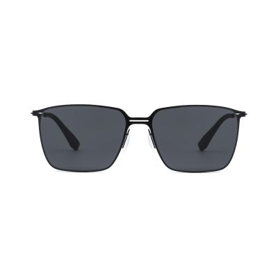 Minimalist Square Metal Sunglasses with Clean Straight Lines