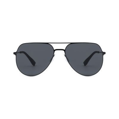 Navigator Aviator Metal Sunglasses with Bold Teardrop Lenses