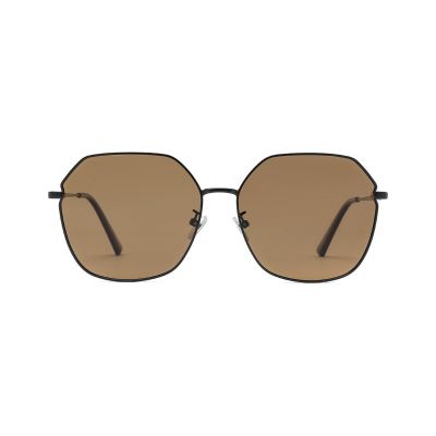 Polygonal Geometric Metal Sunglasses with Modern Angles