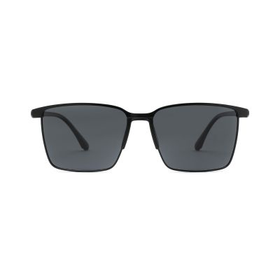 Rectangular Metal Sunglasses with Clean Modern Lines