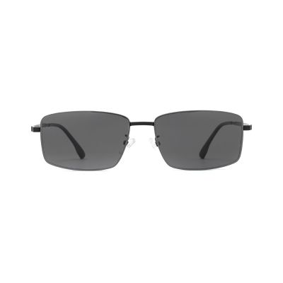 Narrow Rectangular Metal Sunglasses with a Slim Profile
