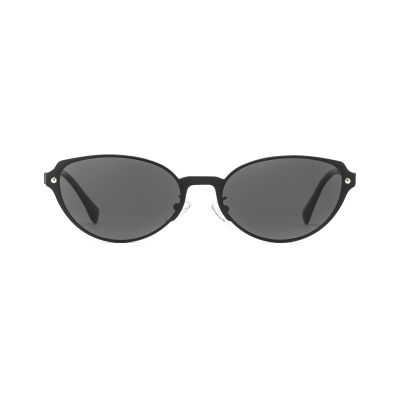 Rounded Oval Metal Sunglasses with Soft Classic Lines