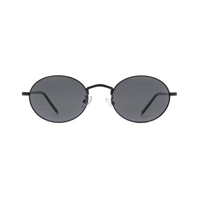 Classic Round Metal Sunglasses with Vintage Circular Lenses