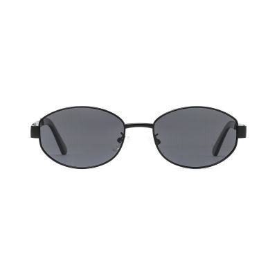 Small Oval Metal Sunglasses with a Slim Retro Silhouette