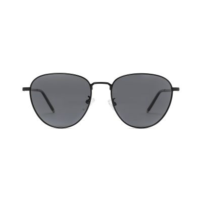 Rounded Octagon Metal Sunglasses with a Retro Geometric Style