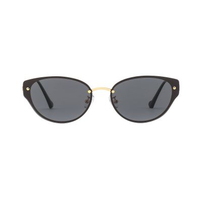 Elegant Cat Eye Metal Sunglasses with an Upswept Feminine Shape