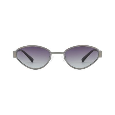 Fashion Cat Eye Metal Sunglasses with Gradient Lenses