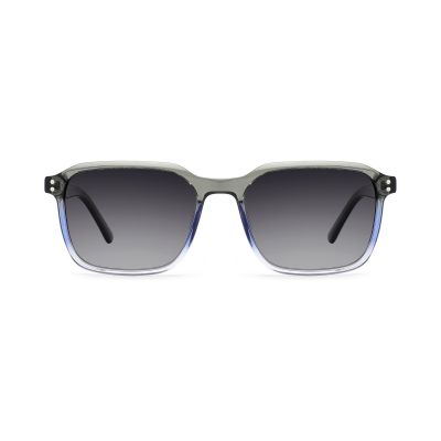 Bold Square Acetate Sunglasses with Rivet Details