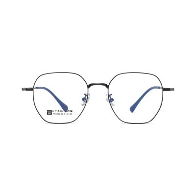 Retro Round Metal Glasses with β-Titanium Temples