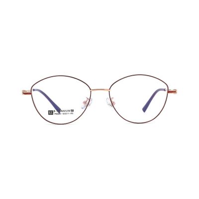 Swept Cat-Eye Metal Optical Frame