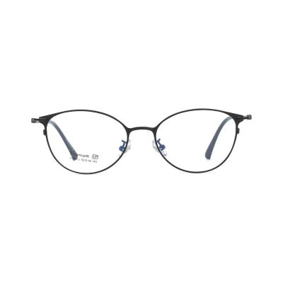 Feminine Cat-Eye Metal Eyeglasses