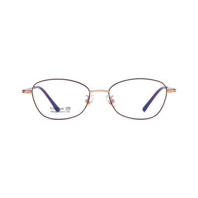 Feminine Cat-Eye Metal Eyeglasses