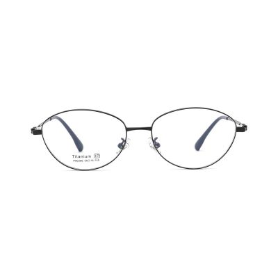 Semi-Rimless Round Metal Eyeglasses