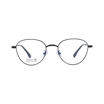 Lightweight Round β-Titanium Eyeglass Frame