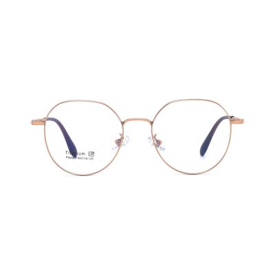 Retro Half-Rim Round β-Titanium Optical Frame
