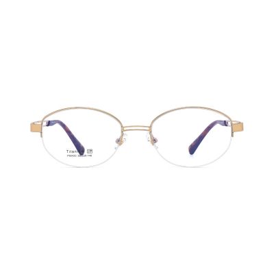Half-Rim Oval β-Titanium Optical Frame